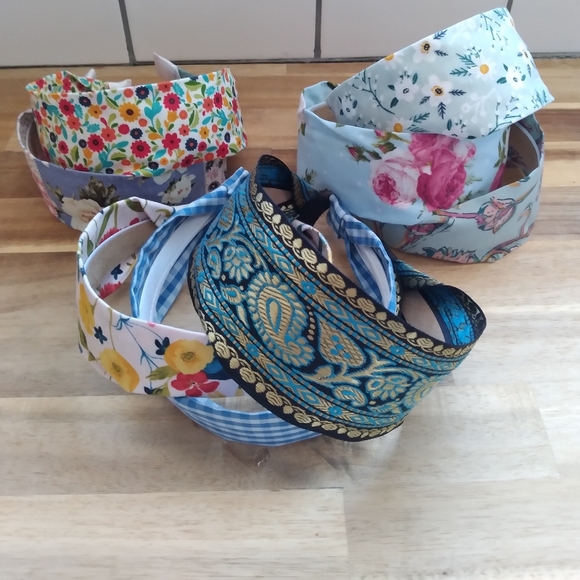 Seven handmade wide headbands - Picture 2 of 2